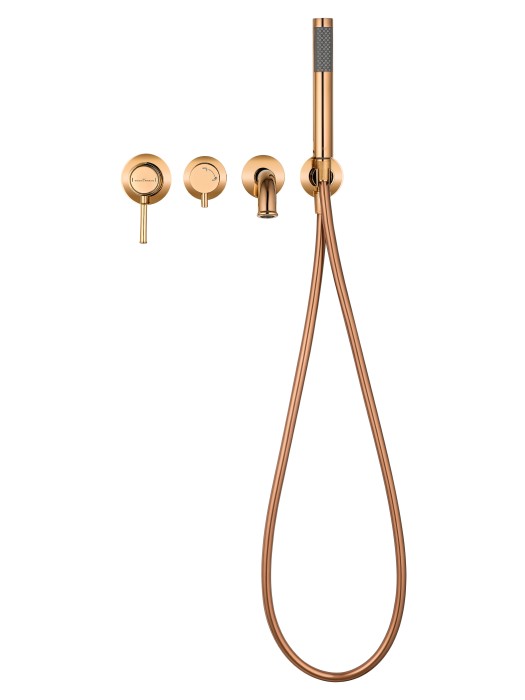 Смеситель для ванны встраиваемый, Wonzon & Woghand Tor, WW-88889073-RG цвет: розовое золото