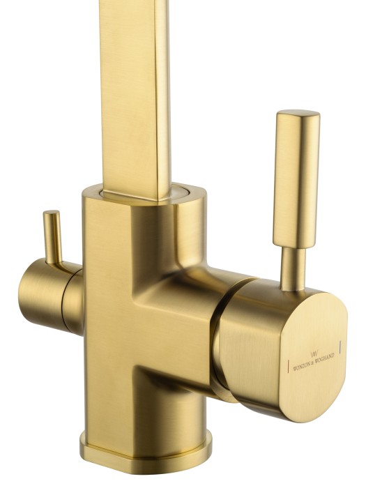 Смеситель для кухни c подключением фильтра, Wonzon & Woghand, WW-88458003-BG цвет: золото