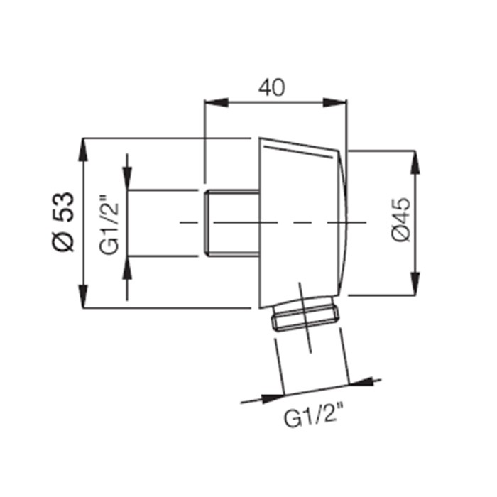 Fima Carlo Frattini Подвод воды 1/2”, Wellness, F2013OR цвет: золото