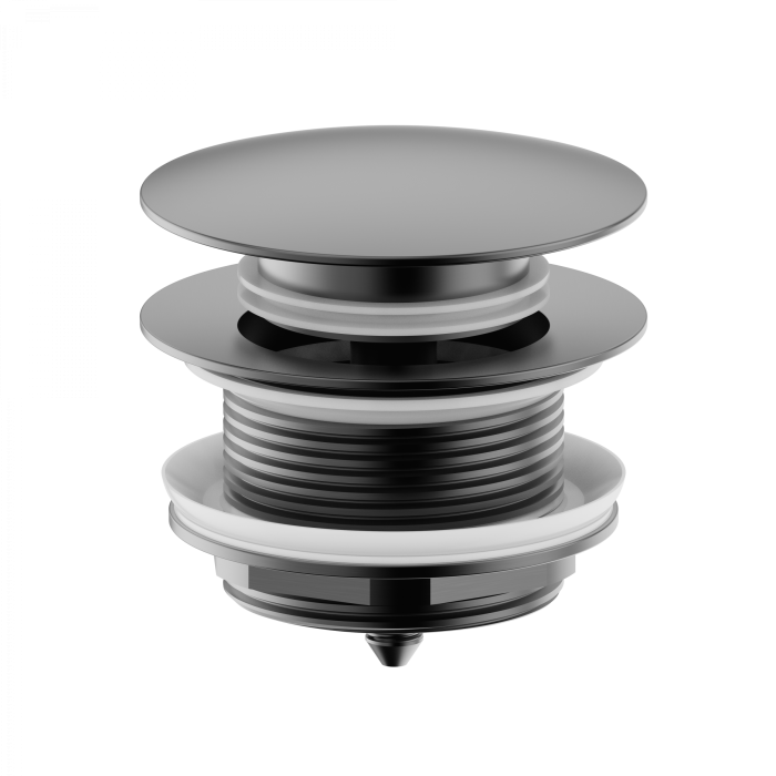 Донный клапан для ванны 1 1/2, Wonzon &amp; Woghand, WW-SS105-BGM цвет: графит