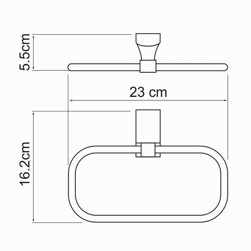 Держатель полотенец WasserKRAFT Leine К-5000 арт. K-5060