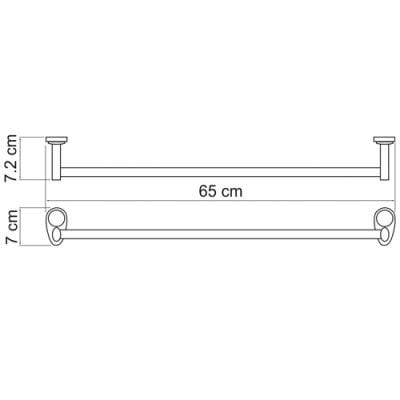 Штанга для полотенец WasserKRAFT Main К-9200 арт. K-9230