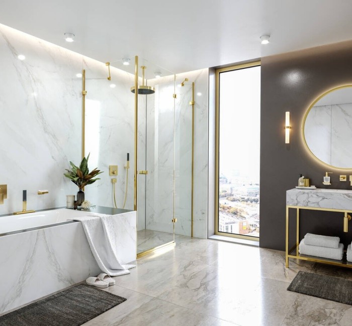 Верхний душ Rainfinity Hansgrohe, золото арт. 26231990