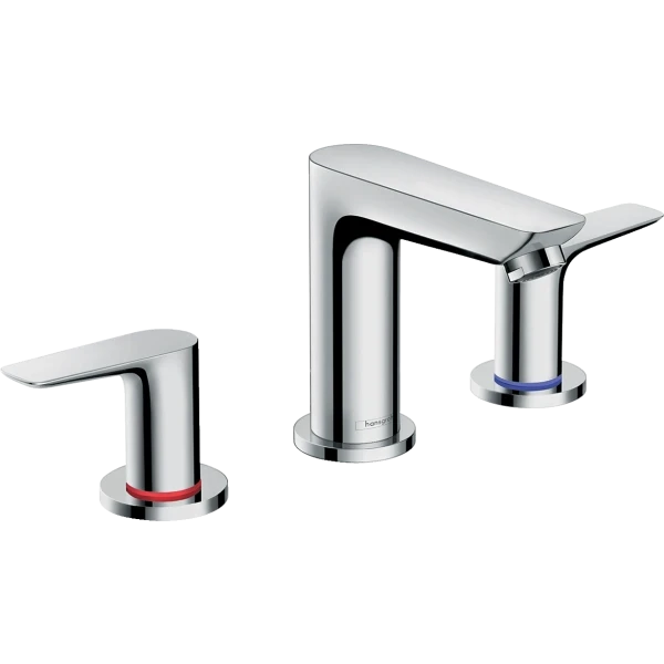 Смеситель для раковины на 3 отверстия со сливным гарнитуром, Hansgrohe Talis E, хром арт. 71733000