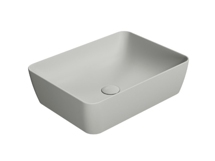 Раковина накладная 50х38х14 см, цвет cenere, санфарфор, Color-elements GSI арт. 903717