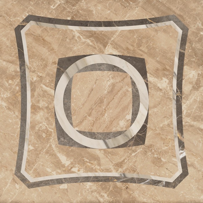 Вставка портофино беж интарсио 45x45 Coliseum Gres Portofino арт. 610080000212