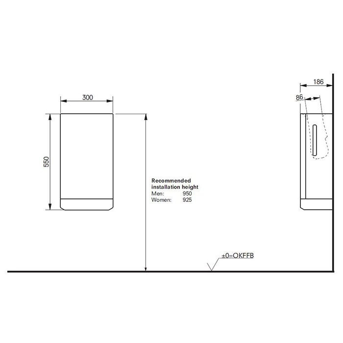 Сушилка для рук, Public TOTO, TYC424W цвет: белый