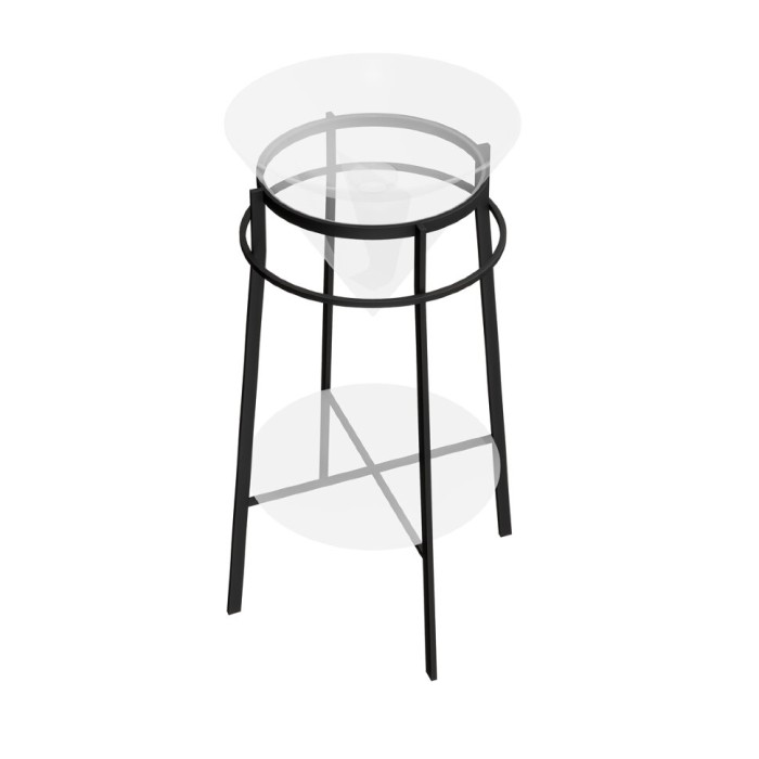 Металлическая структура напольная 44см, Cono Kerama Marazzi, черный - CO.44\BLK.M