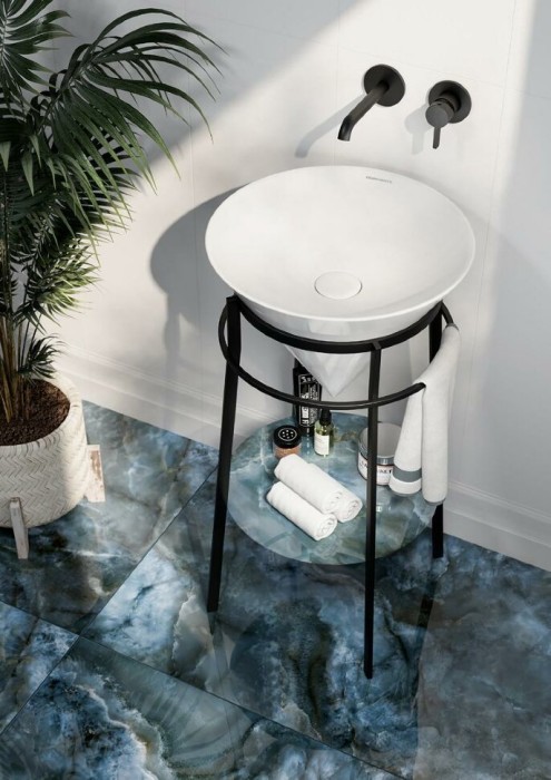 Металлическая структура напольная 44см, Cono Kerama Marazzi, черный - CO.44\BLK.M