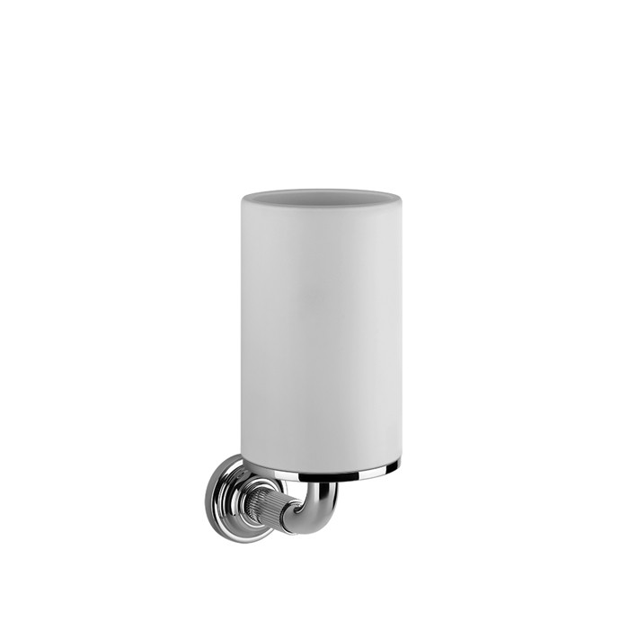 Стакан для зубных щеток подвесной, Gessi Venti20, белый, фурнитура хром арт. 65407#031