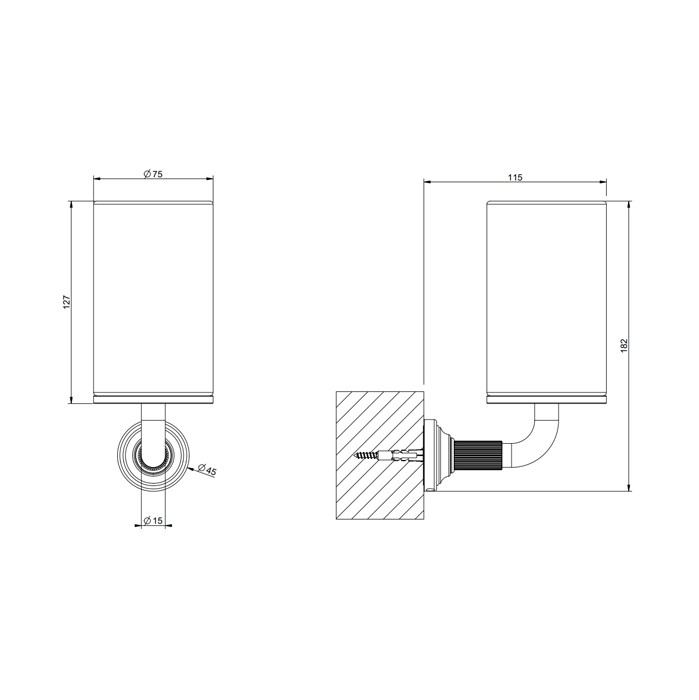 Стакан для зубных щеток подвесной, Gessi Venti20, белый, фурнитура хром арт. 65407#031