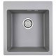 Мойка для кухни гранит 460х510 Paulmark KANTE 45, серый металлик - PM104651-GRM
