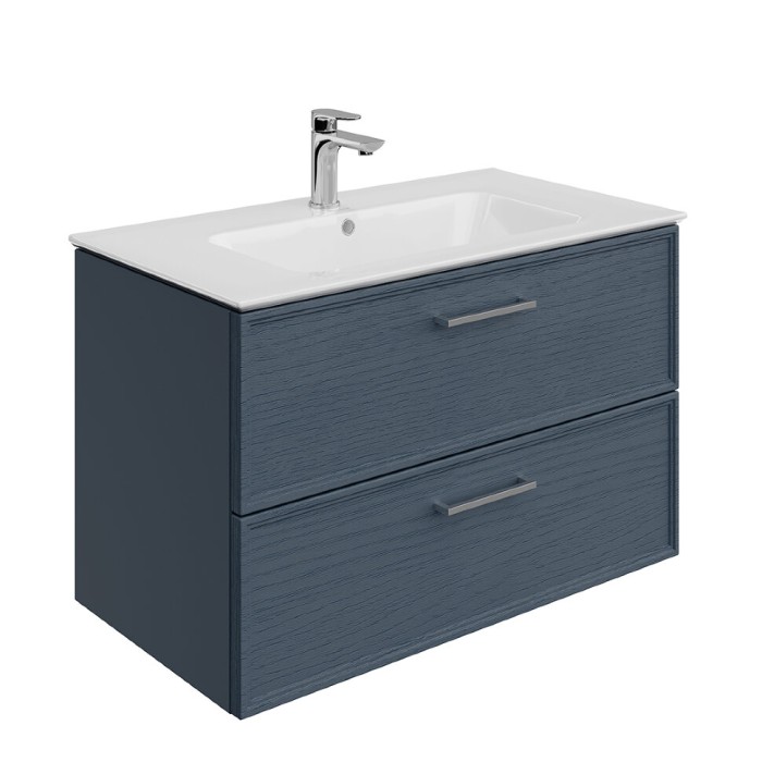 Тумба подвесная 85 см, 2 ящика, Piano classic Kerama Marazzi, синий - PIA.CL.85\BLU.M