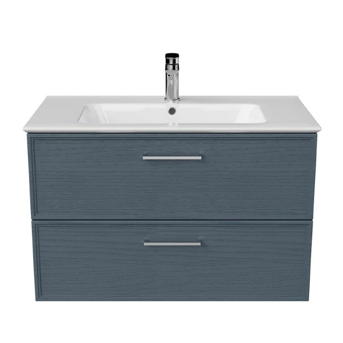 Тумба подвесная 85 см, 2 ящика, Piano classic Kerama Marazzi, синий - PIA.CL.85\BLU.M