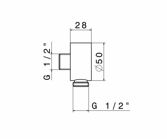 Монтажная часть для душевого гарнитура, Ole Kerama Marazzi, черный - 2299KM.01.093