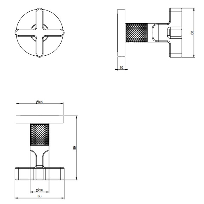 Смеситель для душа, встраиваемый, термостатический, резьба 3/4", Gessi Inciso, black xl арт. 58363#299