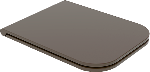 Крышка с сиденьем для подвесного унитаза кофейный матовый, GSG Ceramic Design Brio, BRCOPRSLTICR018