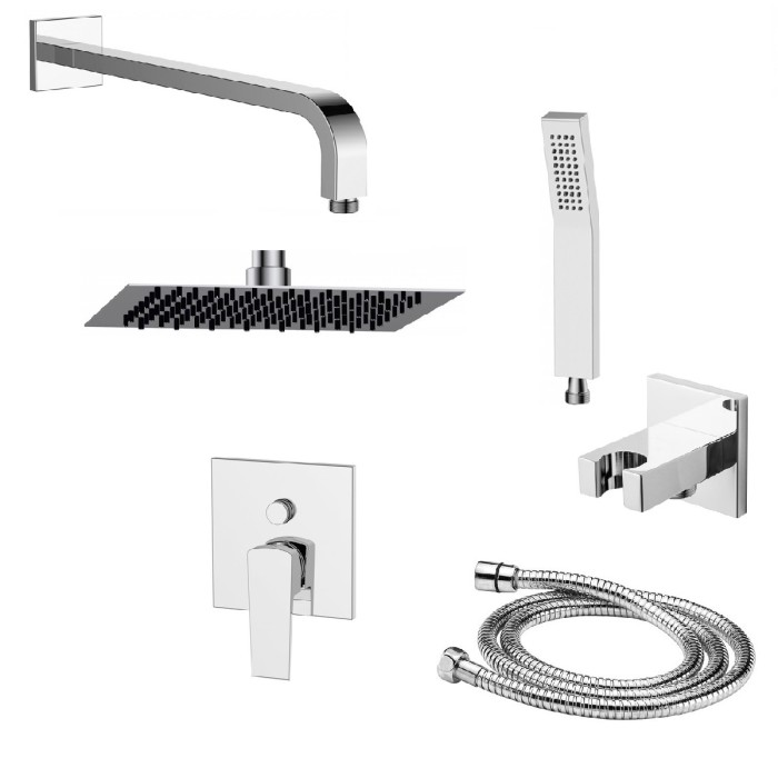 Душевая система, глянцевый хром, ARLIE BelBagno арт. ARLIE-DSET-CRM
