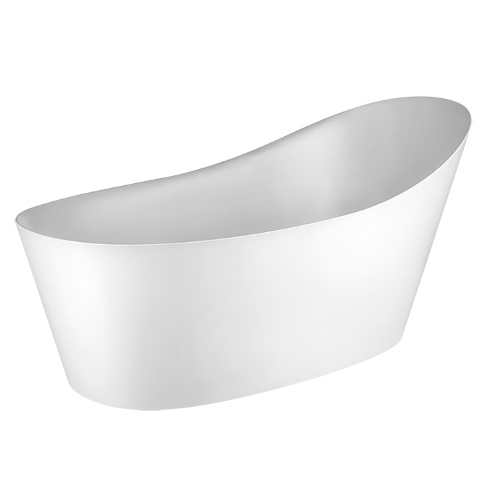 Ванна 180х83х55см., со сливом, Cono Gessi, белый матовый - 45925#521