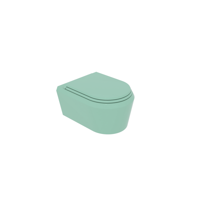 Чаша подвесного унитаза бирюзовый глянцевый, GSG Ceramic Design Cruise, CRWCSO024