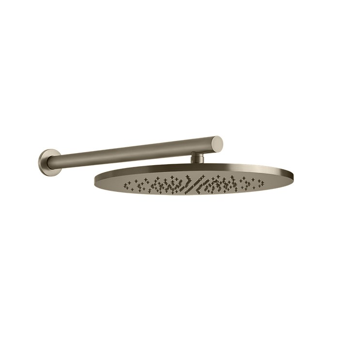 Верхний душ d35.5см., с настенным держателем 45см., Gessi 316, warm bronze brushed pvd арт. 54148#726