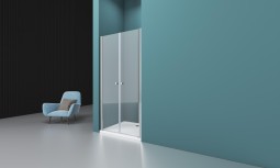 Душевая дверь в нишу 130x195 BelBagno, глянцевый хром, Etna арт. ETNA-B-2-130-C-Cr