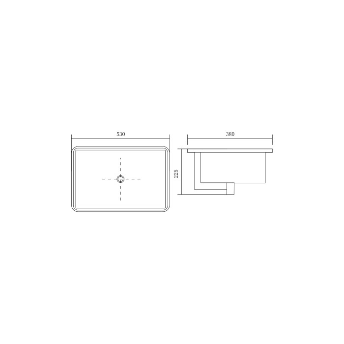 Раковина встраиваемая 53x38 Aquatek арт. AQ10491-00