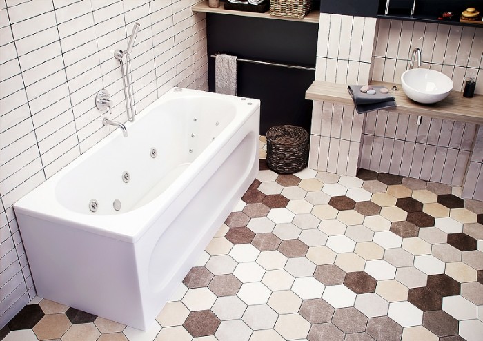 Ванна 180 с фронтальным экраном (слив слева) Aquatek Оберон арт. OBR180-0000003