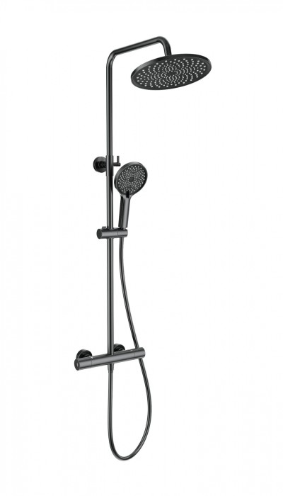Душевая система с термостатом, Wonzon &amp; Woghand Inn, WW-B3013-T1-BGG цвет: графит