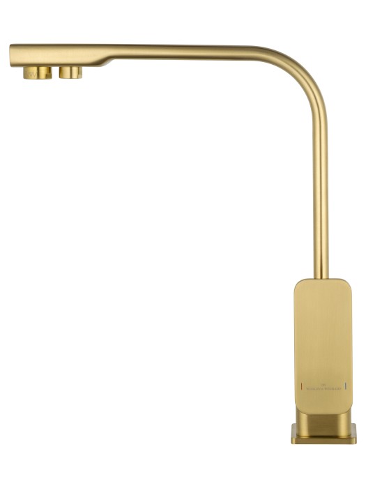 Смеситель для кухни c подключением фильтра, Wonzon & Woghand, WW-88458004-BG цвет: золото