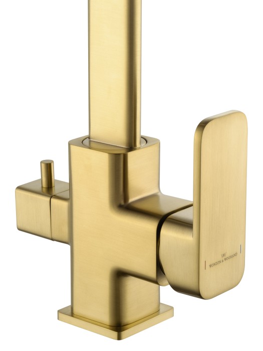 Смеситель для кухни c подключением фильтра, Wonzon & Woghand, WW-88458004-BG цвет: золото