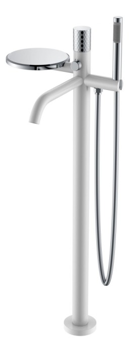 Смеситель напольный white diamond chrome, Boheme Stick - 129-WCR