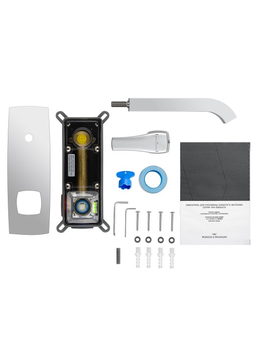 Смеситель для раковины встраиваемый, Wonzon & Woghand Flex, WW-88869072-CR цвет: хром