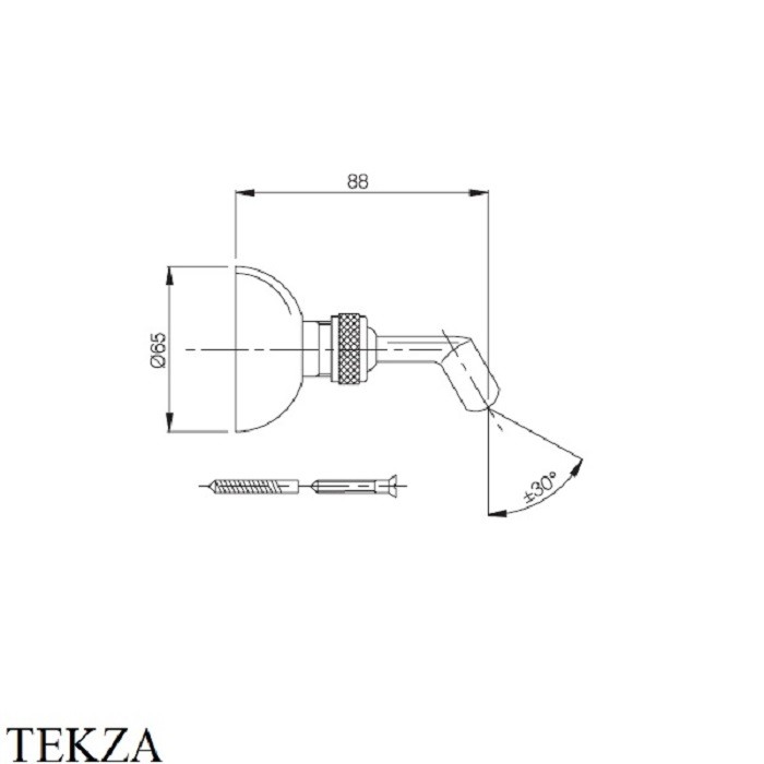 Fima Carlo Frattini Держатель для душа, Wellness, F2047OR цвет: золото