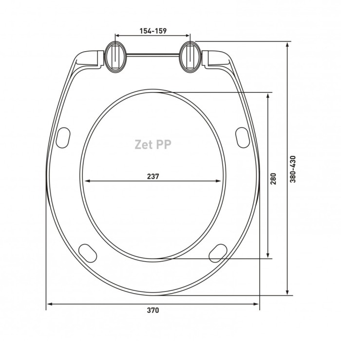 Сиденье для унитаза Berges Zet PP   арт. 021504
