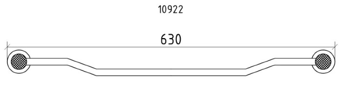 Держатель для полотенца, Royale cristal, Boheme 10922-G