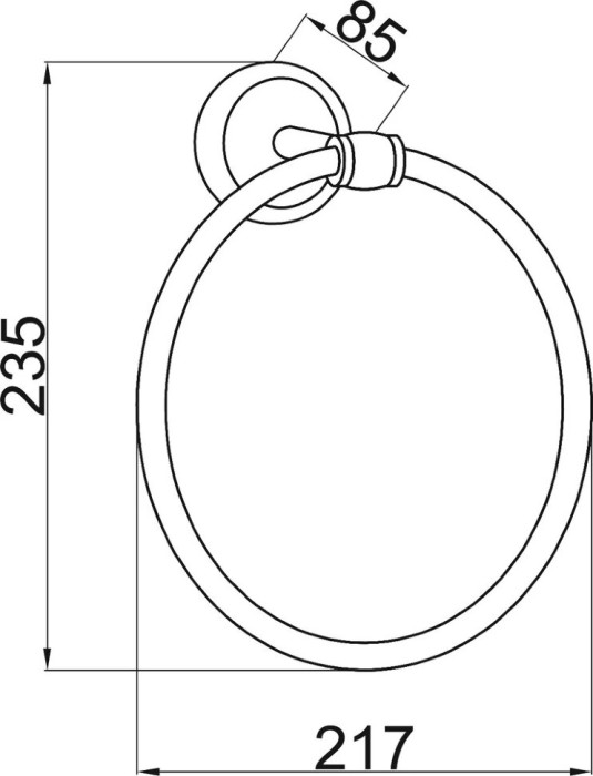 Кольцо для полотенец, Vogue nero, Boheme 10185