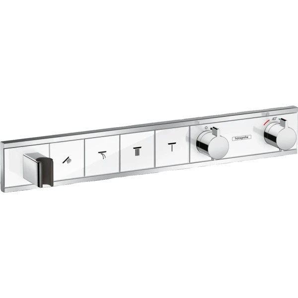Термостат для душа скрытого монтажа на 4 потребителя, Hansgrohe RainSelect, белый/хром арт. 15357400
