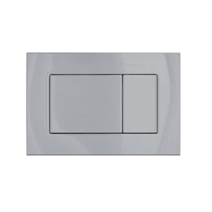 Комплект инсталляции -  кнопка хром глянец, унитаз OKUS Rimless 49 см, сиденье дюропласт микролифт, быстросъём, Berges ATOM арт. 043395