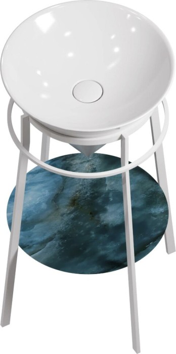 Металлическая структура напольная 44см, Cono Kerama Marazzi, белый - CO.44\WHT.M