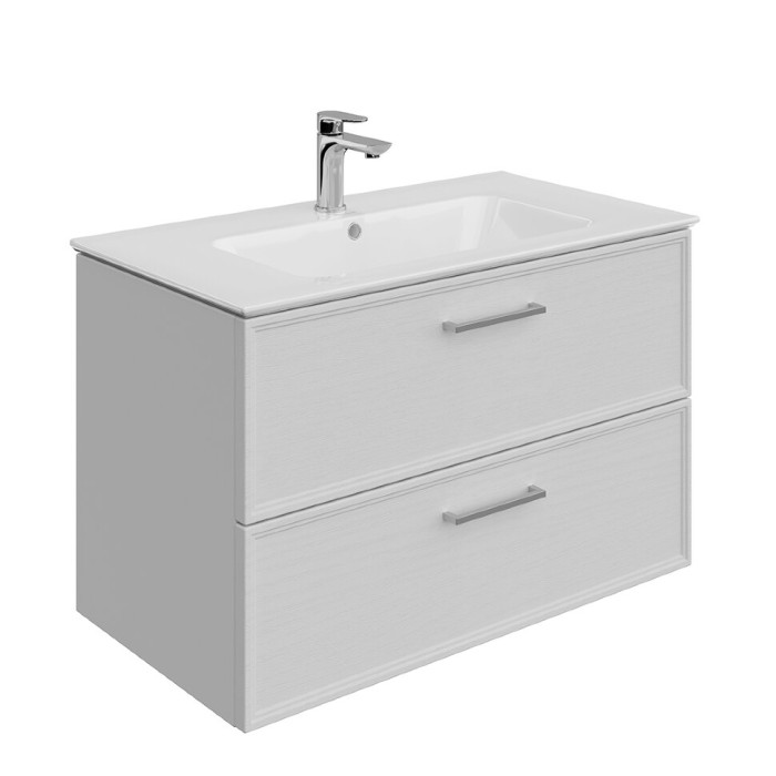Тумба подвесная 85 см, 2 ящика, Piano classic Kerama Marazzi, белый - PIA.CL.85\WHT.M
