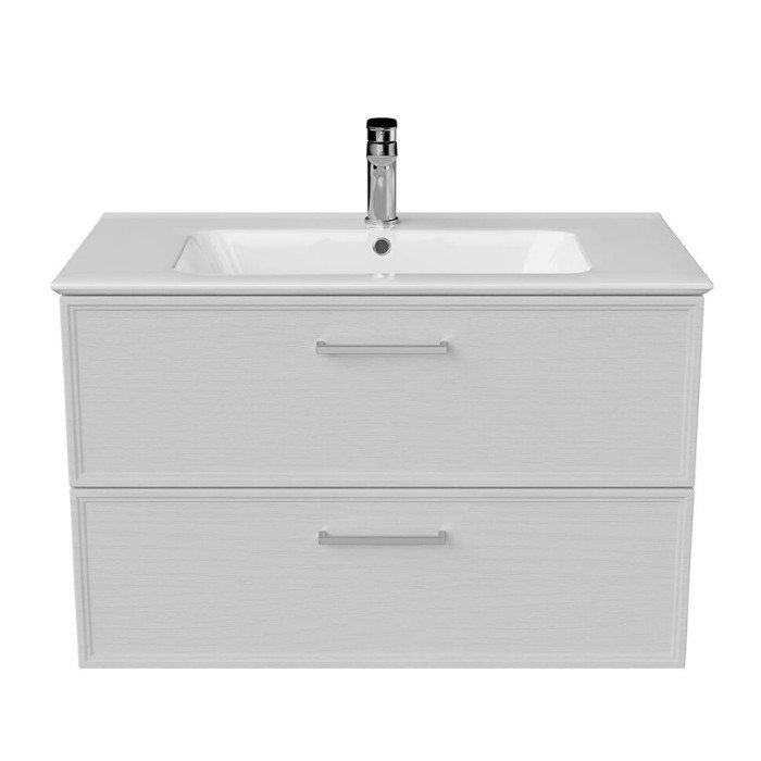 Тумба подвесная 85 см, 2 ящика, Piano classic Kerama Marazzi, белый - PIA.CL.85\WHT.M