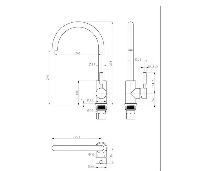 Смеситель для кухни  Paulmark HOLSTEIN, терракот - Ho212063-307