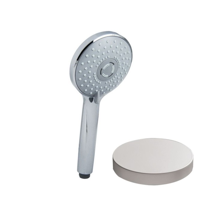 Лейка ручного душа с защитой от известняка, 3 режима струи, Giulini Wellness, белый матовый арт. 1780BO