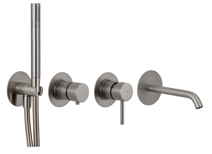 Смеситель для ванны никель глянцевый, Remer X Style, скрытого монтажа X96S03ROXXNP