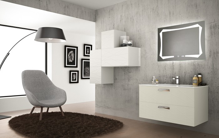 Зеркало OTTO-4 800х600 c подсветкой и диммером, сенсор выкл+часы, Azario Otto - ФР-00001398