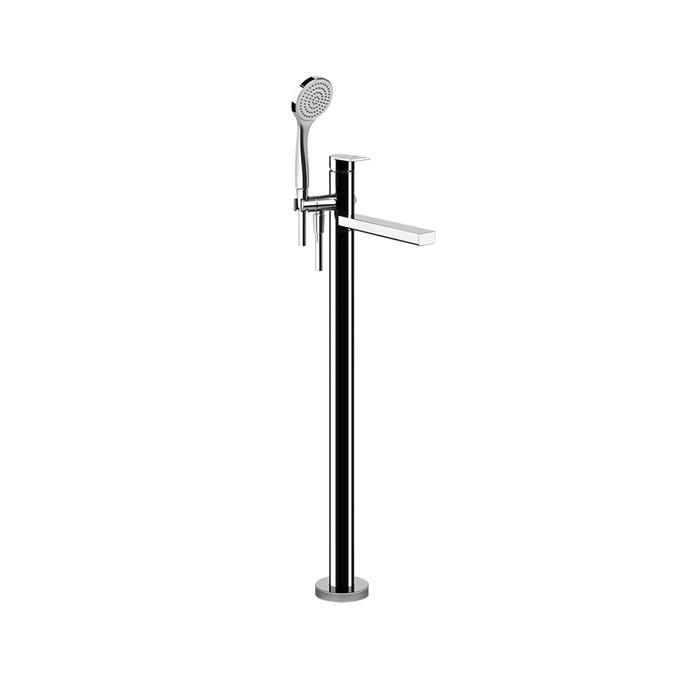 Смесителя для ванны, напольный, с душевой лейкой, Gessi Emporio Via manzoni, хром арт. 24982#031