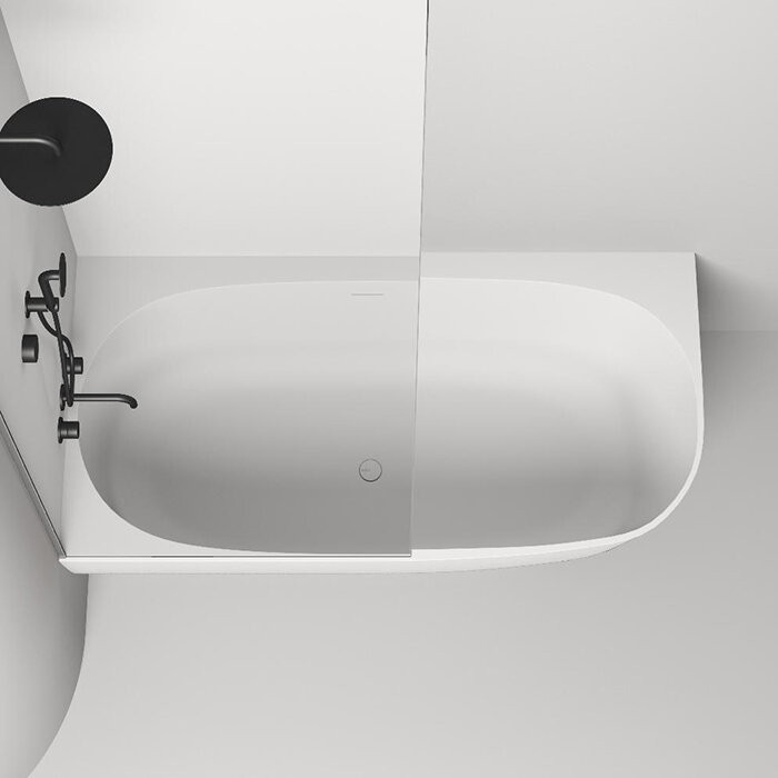 Ванна пристенная угловая 170x85, матовая, Salini SOFIA CORNER L арт. 102525MRF