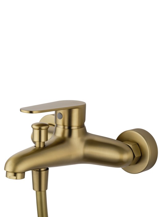 Смеситель для ванны с душем, Wonzon & Woghand Alfa, WW-AE3204-BG цвет: золото