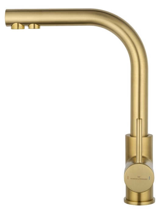 Смеситель для кухни c подключением фильтра, Wonzon & Woghand, WW-88458005-BG цвет: золото